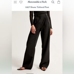 A&F Sloane Tailored Pants Black